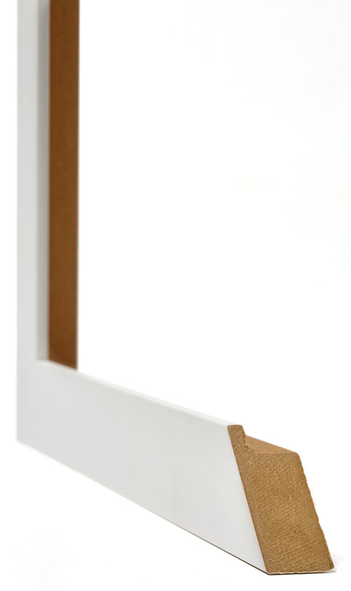 Mura MDF Photo Frame 33x98cm Blanc Mat Detail Intersection | Yourdecoration.com