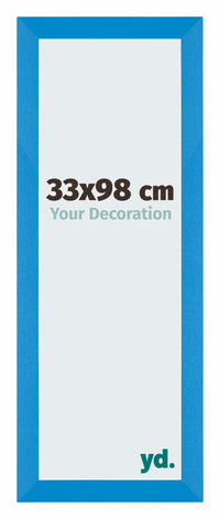 Mura MDF Photo Frame 33x98cm Bleu Brillant Front Size | Yourdecoration.com