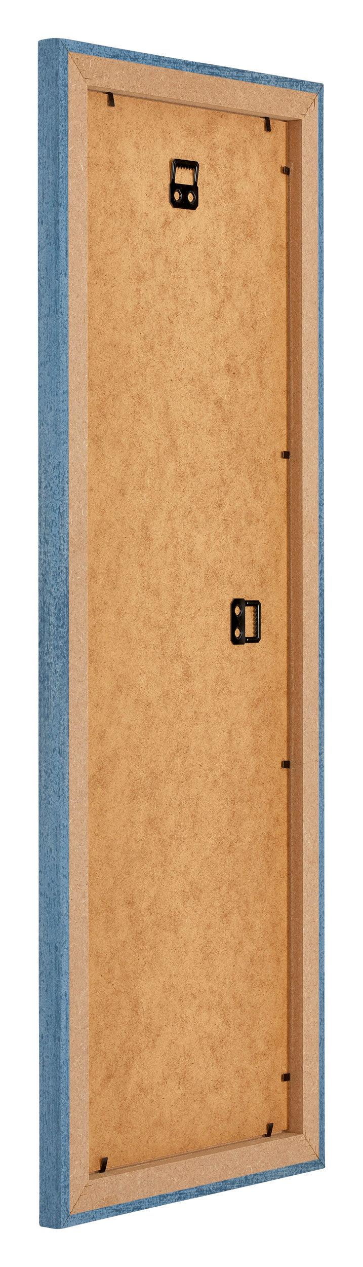 Mura MDF Photo Frame 33x98cm Bleu Brillant Patiné Back Oblique | Yourdecoration.com
