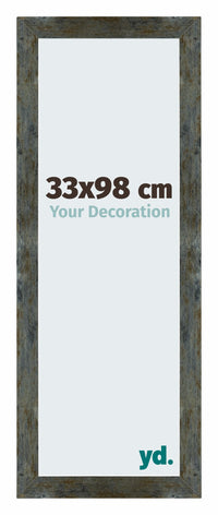 Mura MDF Photo Frame 33x98cm Bleu Or Mélangé Front Size | Yourdecoration.com