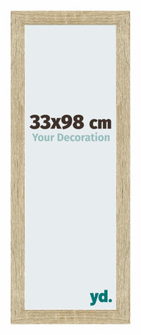Mura MDF Photo Frame 33x98cm Chêne Sonoma Front Size | Yourdecoration.com
