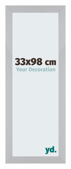 Mura MDF Photo Frame 33x98cm Gris Clair Front Size | Yourdecoration.com