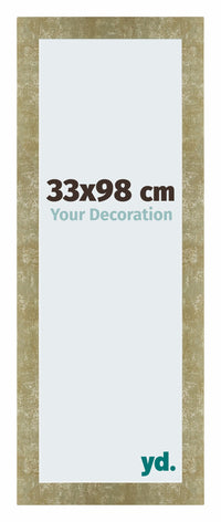 Mura MDF Photo Frame 33x98cm Or Antique Front Size | Yourdecoration.com