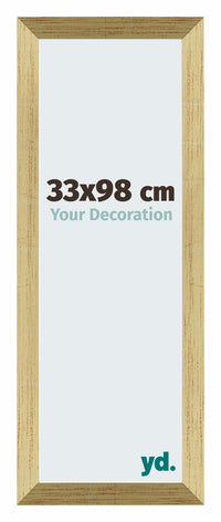 Mura MDF Photo Frame 33x98cm Or Brillant Front Size | Yourdecoration.com