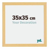 Mura MDF Photo Frame 35x35cm Beech Design Front Size | Yourdecoration.com