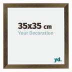 Mura MDF Photo Frame 35x35cm Bronze Design Front Size | Yourdecoration.com