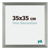 Mura MDF Photo Frame 35x35cm Champagne Front Size | Yourdecoration.com