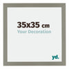 Mura MDF Photo Frame 35x35cm Gray Front Size | Yourdecoration.com