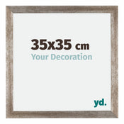 Mura MDF Photo Frame 35x35cm Metal Vintage Front Size | Yourdecoration.com