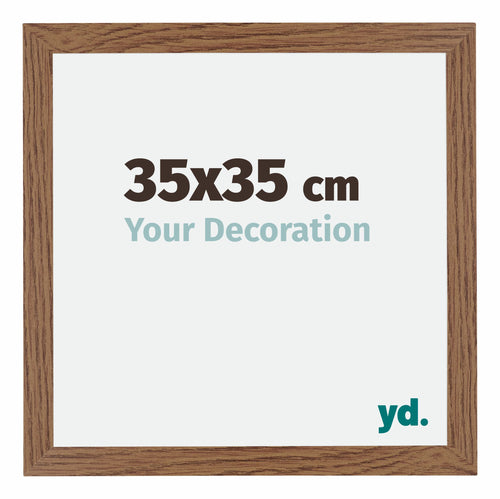 Mura MDF Photo Frame 35x35cm Oak Rustic Front Size | Yourdecoration.com