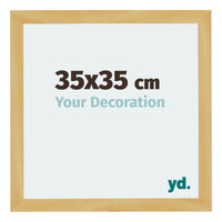 Mura MDF Photo Frame 35x35cm Pine Design Front Size | Yourdecoration.com