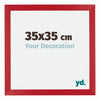 Mura MDF Photo Frame 35x35cm Red Front Size | Yourdecoration.com