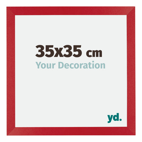 Mura MDF Photo Frame 35x35cm Red Front Size | Yourdecoration.com