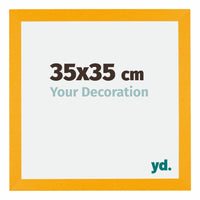 Mura MDF Photo Frame 35x35cm Yellow Vorozijde Size | Yourdecoration.com