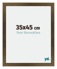 Mura MDF Photo Frame 35x45cm Bronze Design Front Size | Yourdecoration.com