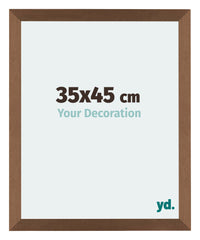 Mura MDF Photo Frame 35x45cm Copper Design Front Size | Yourdecoration.com