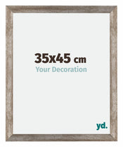 Mura MDF Photo Frame 35x45cm Metal Vintage Front Size | Yourdecoration.com