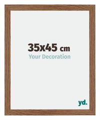 Mura MDF Photo Frame 35x45cm Oak Rustic Front Size | Yourdecoration.com