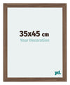Mura MDF Photo Frame 35x45cm Walnut Dark Front Size | Yourdecoration.com