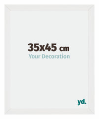 Mura MDF Photo Frame 35x45cm White High Gloss Front Size | Yourdecoration.com