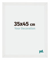 Mura MDF Photo Frame 35x45cm White High Gloss Front Size | Yourdecoration.com