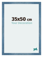 Mura MDF Photo Frame 35x50cm Bright Blue Swept Front Size | Yourdecoration.com