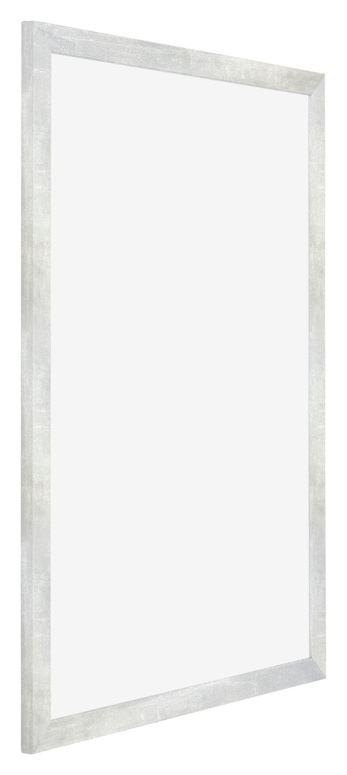 Mura MDF Photo Frame 35x50cm Silver Glossy Vintage Front Oblique | Yourdecoration.com