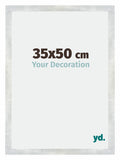 Mura MDF Photo Frame 35x50cm Silver Glossy Vintage Front Size | Yourdecoration.com