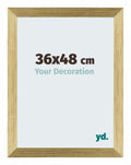 Mura MDF Photo Frame 36x48cm Gold Shiny Front Size | Yourdecoration.com