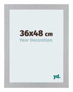 Mura MDF Photo Frame 36x48cm Gray Front Size | Yourdecoration.com