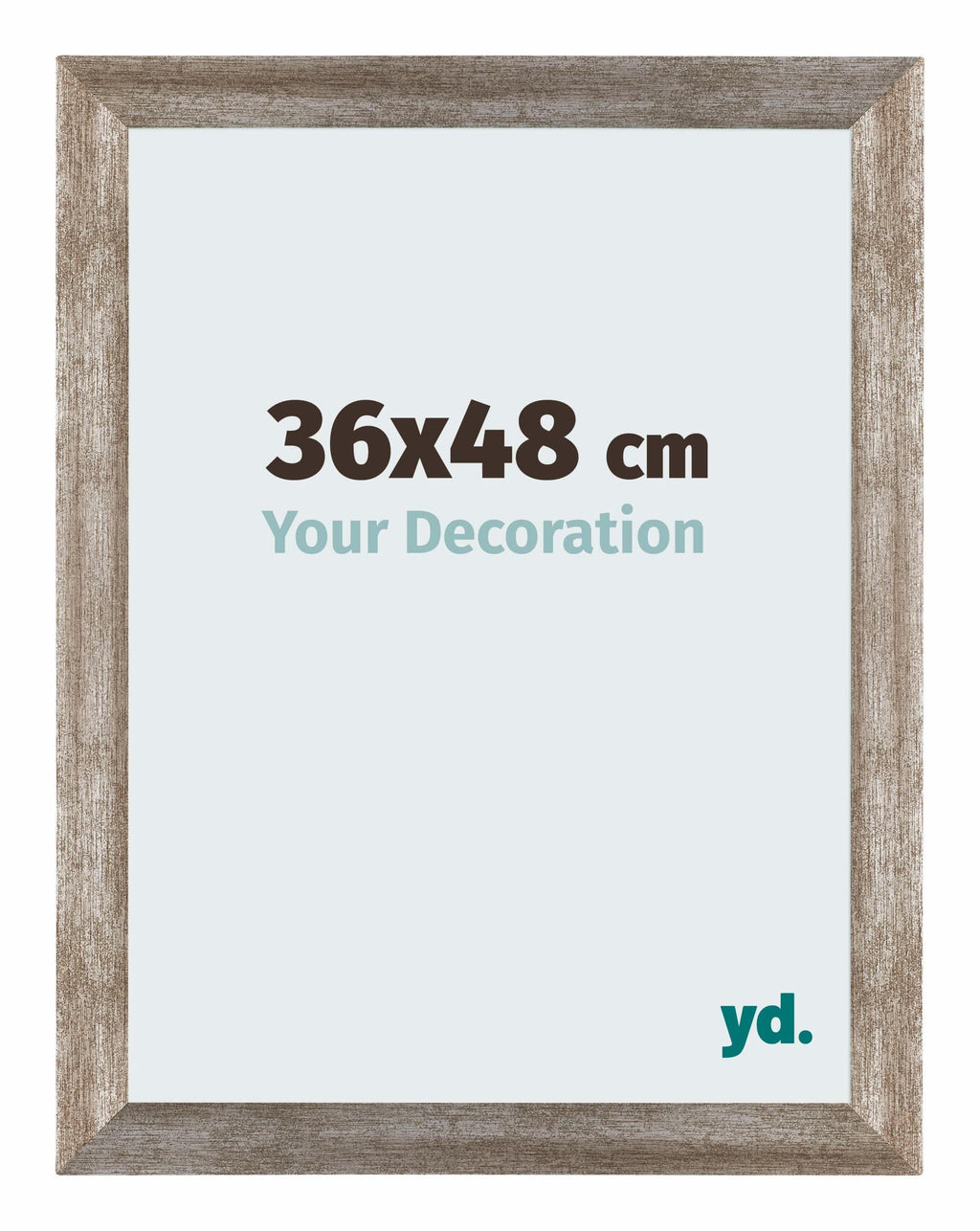 Mura MDF Photo Frame 36x48cm Metal Vintage Front Size | Yourdecoration.com