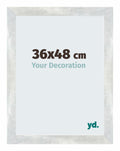Mura MDF Photo Frame 36x48cm Silver Shiny Vintage Front Size | Yourdecoration.com