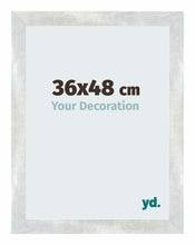 Mura MDF Photo Frame 36x48cm Silver Shiny Vintage Front Size | Yourdecoration.com