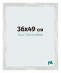 Mura MDF Photo Frame 36x49cm Argent Brillant Vintage Front Size | Yourdecoration.com