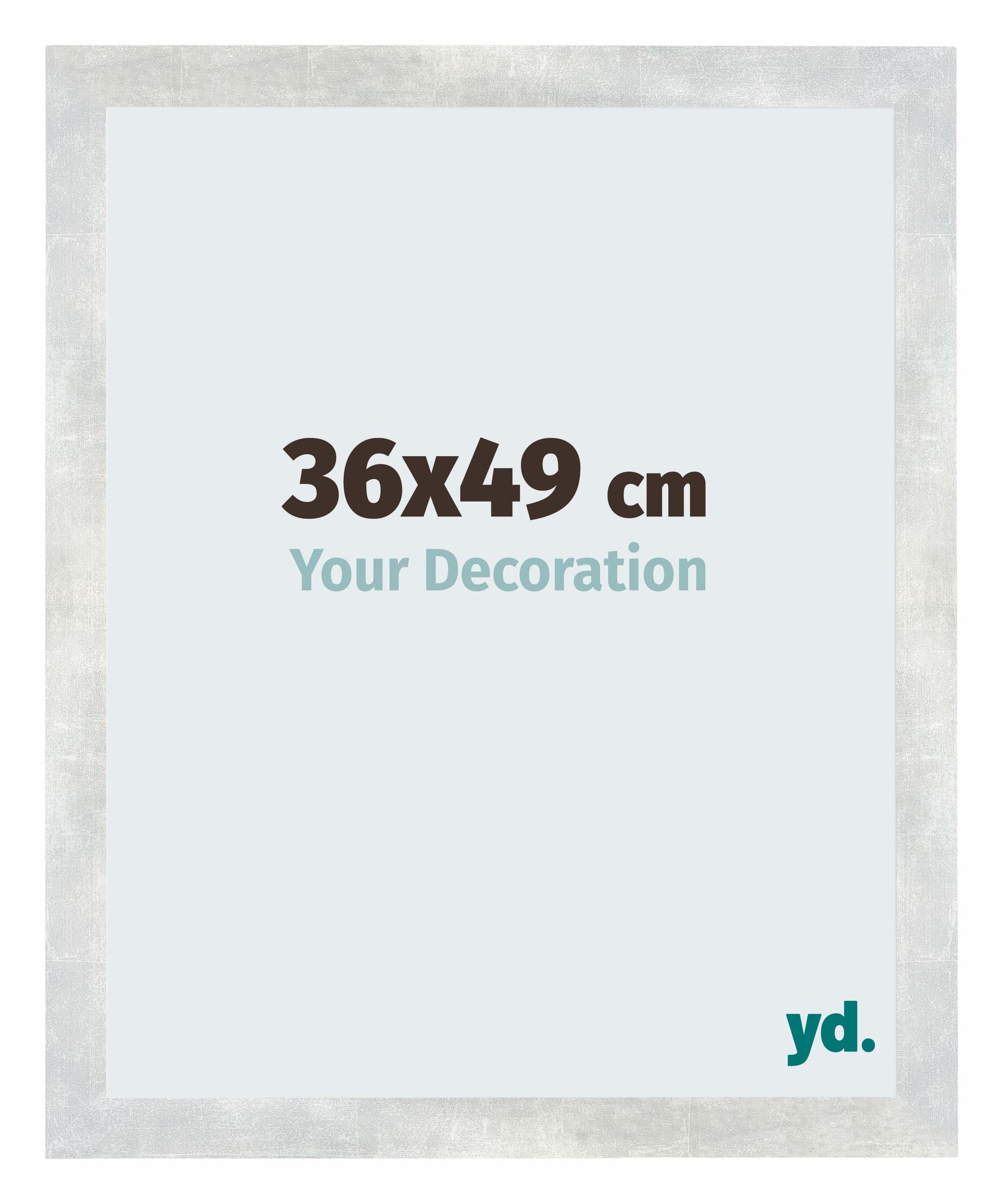 Mura MDF Photo Frame 36x49cm Argent Brillant Vintage Front Size | Yourdecoration.com