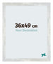 Mura MDF Photo Frame 36x49cm Argent Brillant Vintage Front Size | Yourdecoration.com