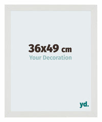 Mura MDF Photo Frame 36x49cm Blanc Mat Front Size | Yourdecoration.com