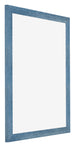 Mura MDF Photo Frame 36x49cm Bleu Brillant Patiné Front Oblique | Yourdecoration.com