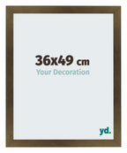 Mura MDF Photo Frame 36x49cm Bronze Décor Front Size | Yourdecoration.com