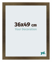 Mura MDF Photo Frame 36x49cm Bronze Décor Front Size | Yourdecoration.com