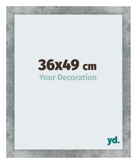 Mura MDF Photo Frame 36x49cm Fer Patiné Front Size | Yourdecoration.com