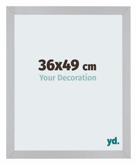 Mura MDF Photo Frame 36x49cm Gris Clair Front Size | Yourdecoration.com