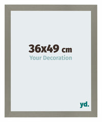 Mura MDF Photo Frame 36x49cm Gris Front Size | Yourdecoration.com