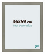 Mura MDF Photo Frame 36x49cm Gris Front Size | Yourdecoration.com