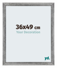 Mura MDF Photo Frame 36x49cm Gris Patiné Front Size | Yourdecoration.com