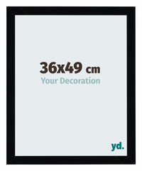Mura MDF Photo Frame 36x49cm Noir Brillant Front Size | Yourdecoration.com