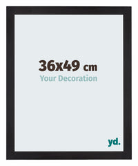 Mura MDF Photo Frame 36x49cm Noir Grain De Bois Front Size | Yourdecoration.com