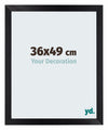 Mura MDF Photo Frame 36x49cm Noir Mat Front Size | Yourdecoration.com