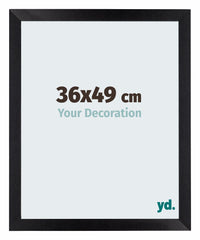 Mura MDF Photo Frame 36x49cm Noir Mat Front Size | Yourdecoration.com