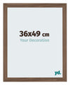 Mura MDF Photo Frame 36x49cm Noyer Foncé Front Size | Yourdecoration.com